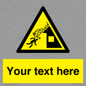 Custom warning roof avalanche